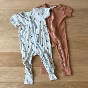 Cozy Moon and Solid brown/orange set